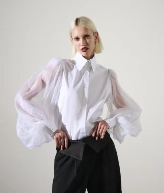 CAMISA DE MANGAS DE SEDA KARL STUDIO