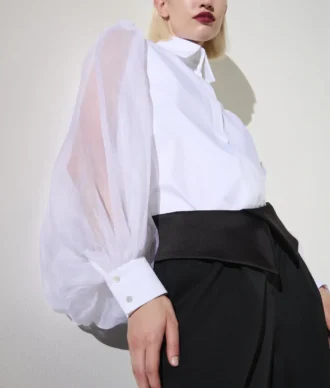 CAMISA DE MANGAS DE SEDA KARL STUDIO