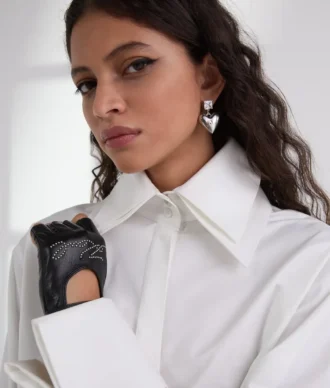 CAMISA DE POPELINA COM COLARINHO DUPLO
