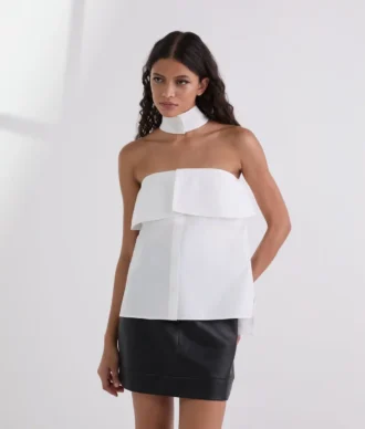 CAMISA DE POPELINA SEM ALÇAS