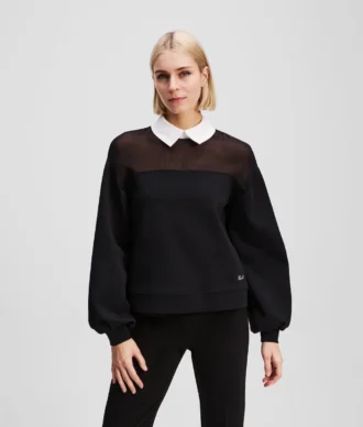 CAMISOLA COM COLARINHO DE POPELINA