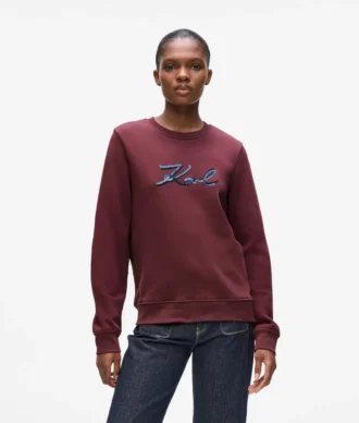 Camisola com logótipo em lantejoulas