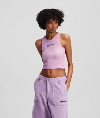 CAMISOLA SEM MANGAS COM CANELAS LAVADAS