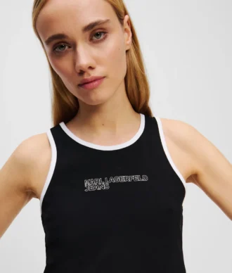 CAMISOLA SEM MANGAS COM DETALHE DE PIPING