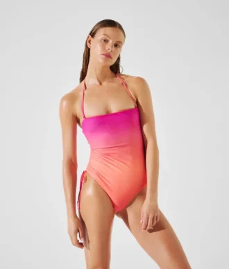 FATO DE BANHO COM DECOTE HALTER K/SIGNATURE