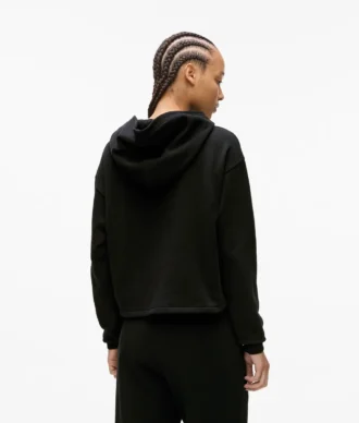 Hoodie com monograma cravejado