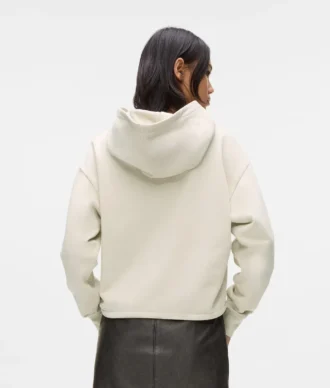 Hoodie com monograma cravejado