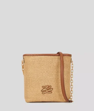 K/Autograph bolsa pequena tipo balde em tecido