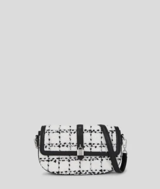 K/AUTOGRAPH PADLOCK BOUCLÉ SHOULDER BAG K/AUTOGRAPH PADLOCK BOUCLÉ SHOULDER BAG