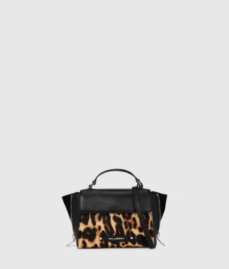 K/Hardware bolsa pequena com padrão leopardo K/Hardware bolsa pequena com padrão leopardo