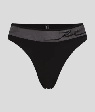 K/SIGNATURE CALÇAS DE BIKINI DE CINTURA ALTA