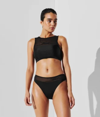 K/SIGNATURE CALÇAS DE BIKINI DE CINTURA ALTA