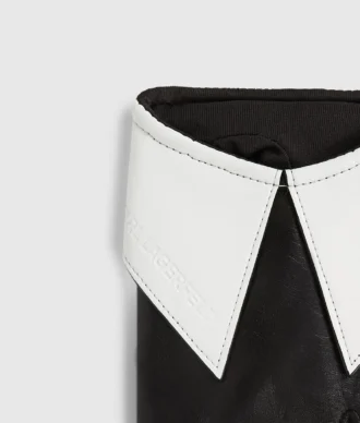 Luvas sem dedos com detalhes no punho